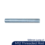 1x M12 x 120mm - Threaded Rod