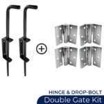 Double Gate Kit - Hinge & Drop-Bolts