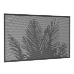 Perforated Panel - DIY Kit -  PALM MOTIF - 2000mmW x 1200mmH - BLACK